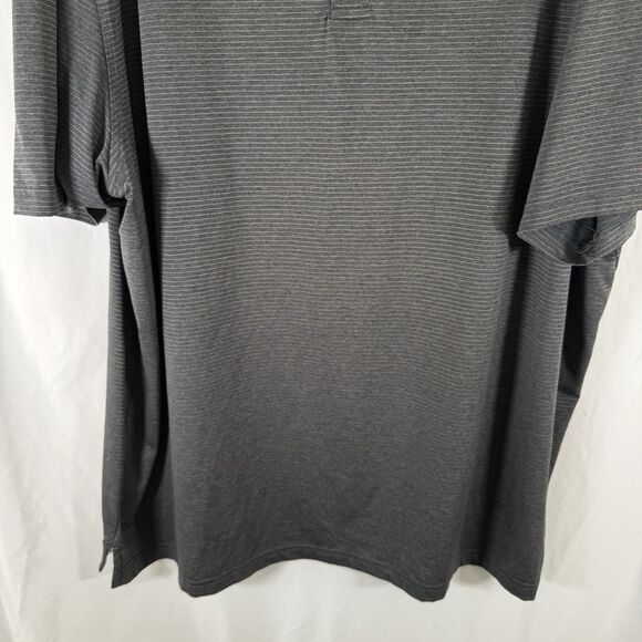 Izod Golf Polo Shirt Men's 2XLT Dark Grey Short Sleeve Breathable Lightweight - Picture 3 of 11
